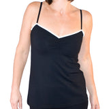 Empire Line Camisole with Bamboo Lace Trim