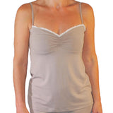 Empire Line Camisole with Bamboo Lace Trim
